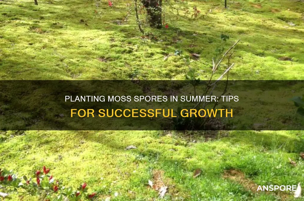 can you plant moss spores in summer