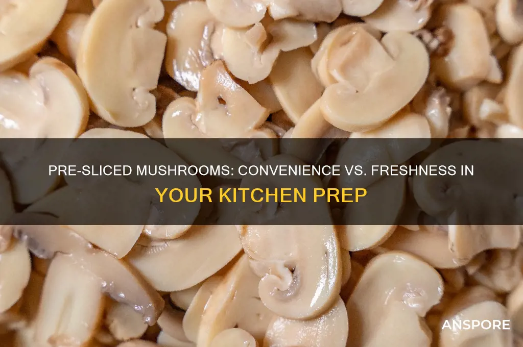 can you pre slice mushrooms