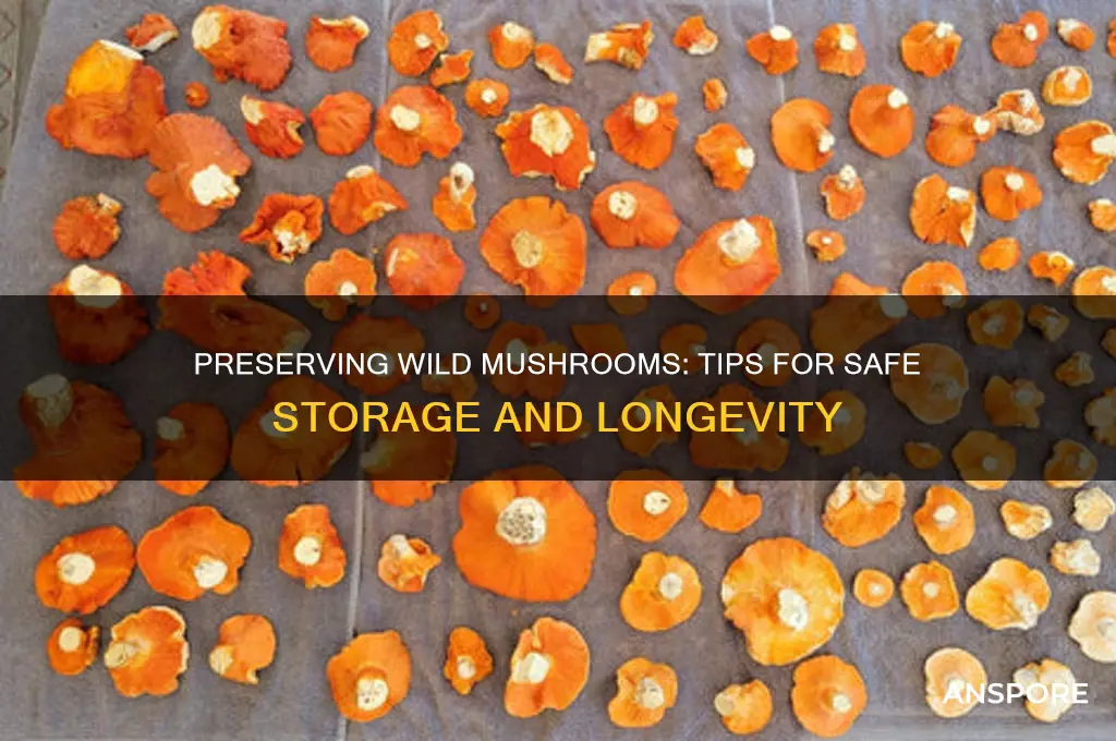 can you preserve wild mushrooms