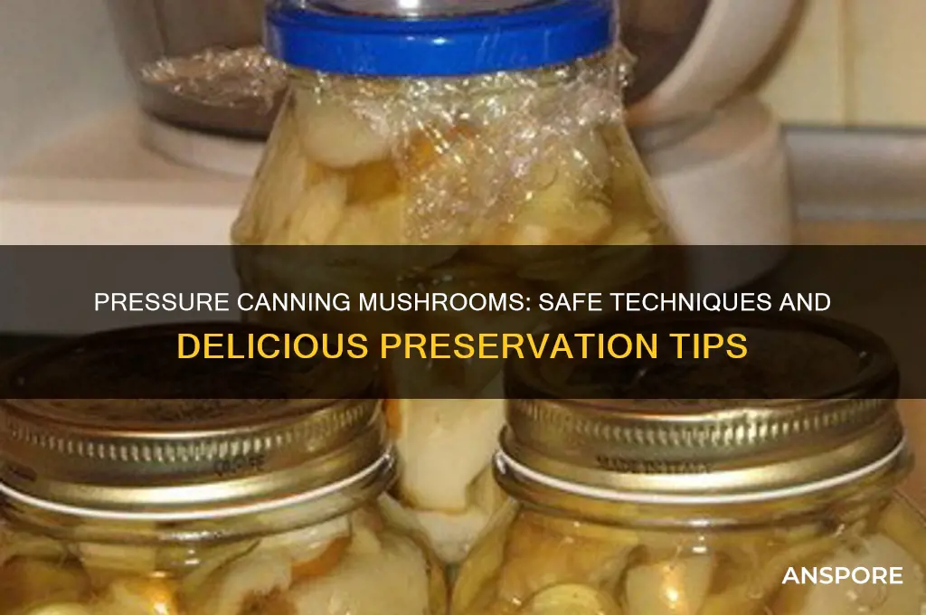 can you pressure can mushrooms