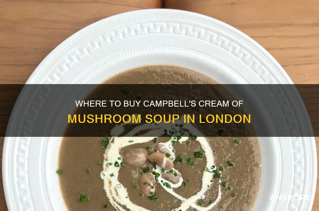 can you purchase campbells cream of mushroom soup in london