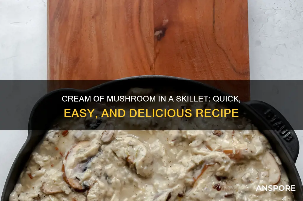 can you put cream of mushroom in a skillet