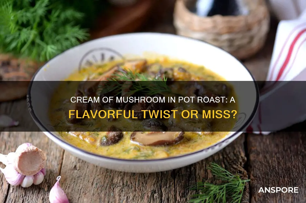 can you put cream of mushroom in pot roast