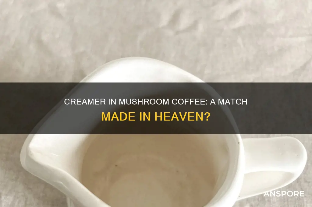 can you put creamer in mushroom coffee