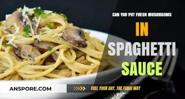 Fresh Mushrooms in Spaghetti Sauce: A Flavorful Addition or No-Go?