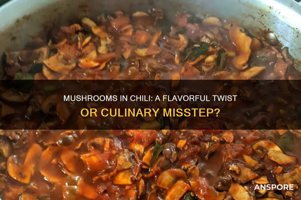 can you put mushroom in chilli