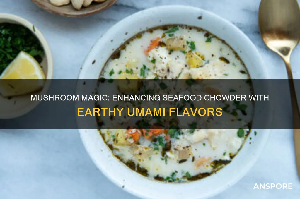 can you put mushroom in seafood chowder