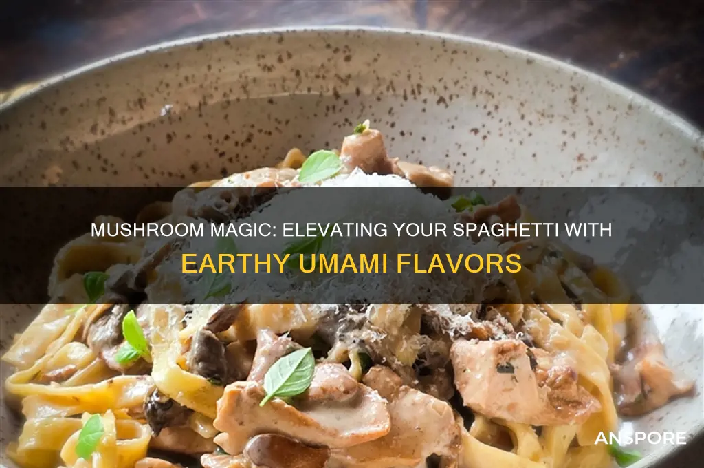 can you put mushroom in spaghetti