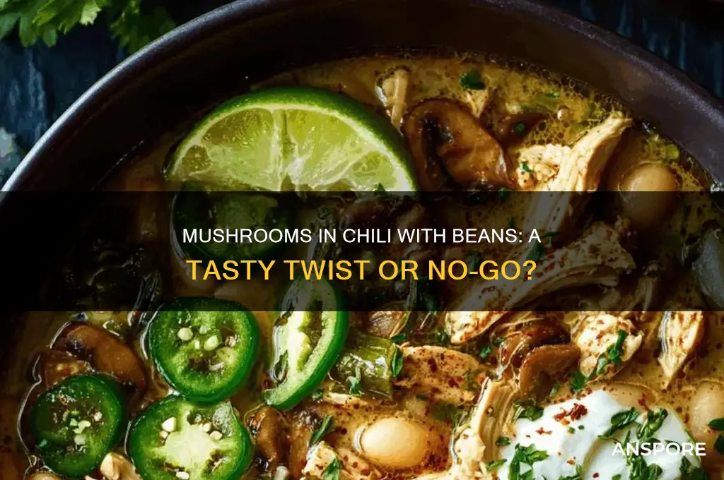 can you put mushrooms in chili with beans