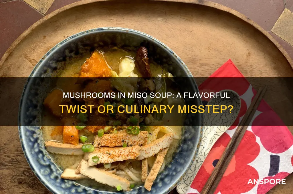 can you put mushrooms in miso soup