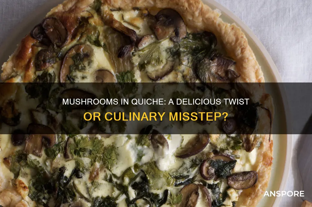 can you put mushrooms in quiche