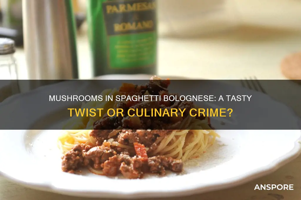 can you put mushrooms in spag bol