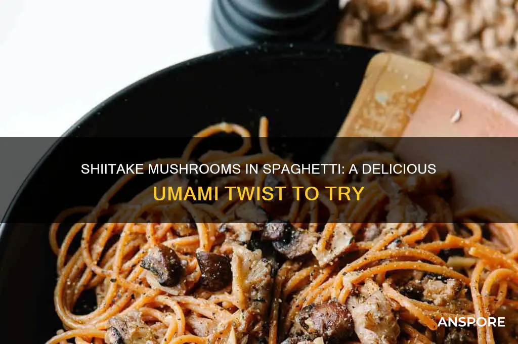 can you put shiitake mushrooms in spaghetti