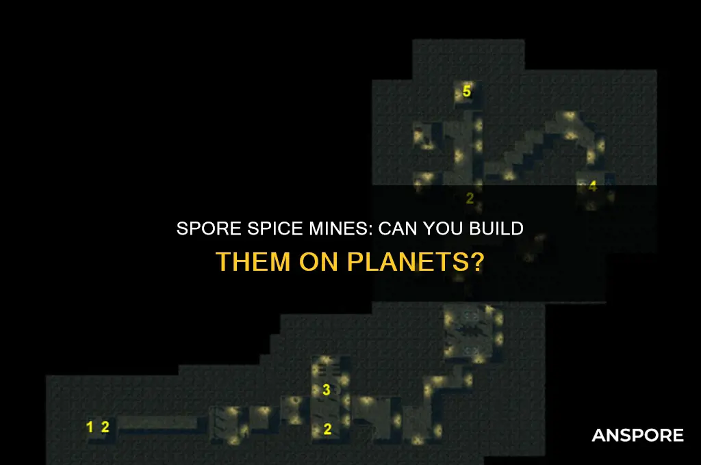 can you put spice mines on planets spore