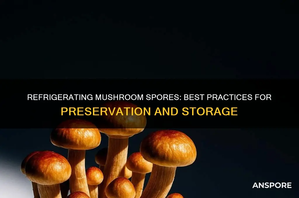 can you refrigerate mushroom spores