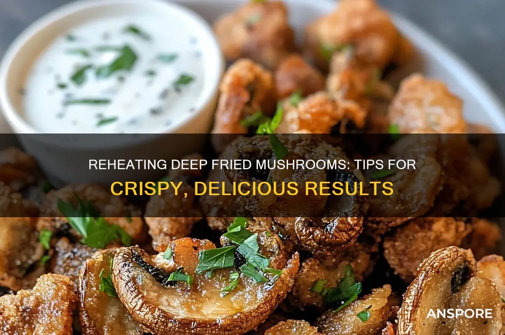 can you reheat deep fried mushrooms