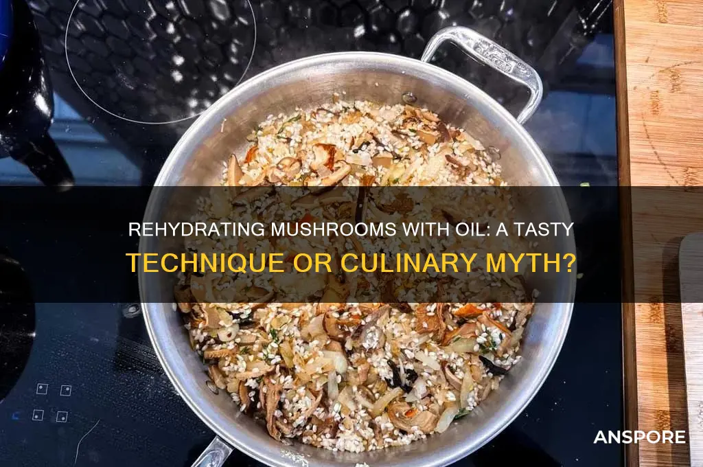 can you rehydrate mushrooms with oil