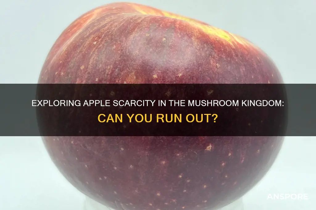 can you run out of apples mushroom kingdom