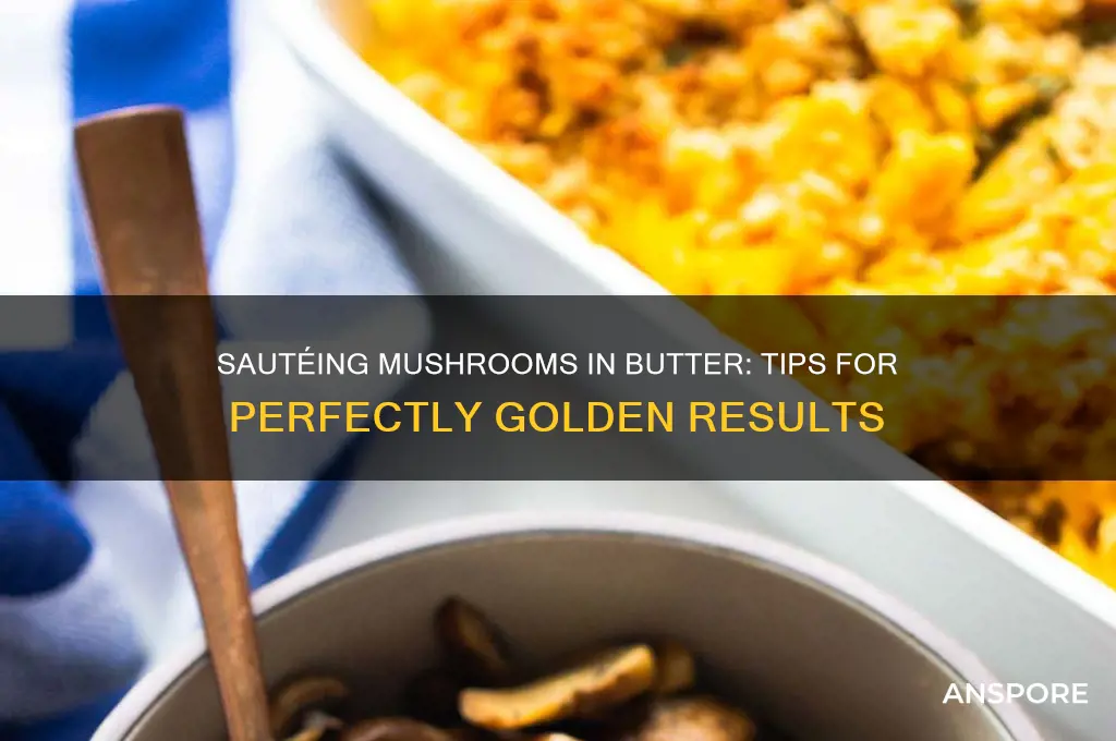 can you saute mushrooms in butter