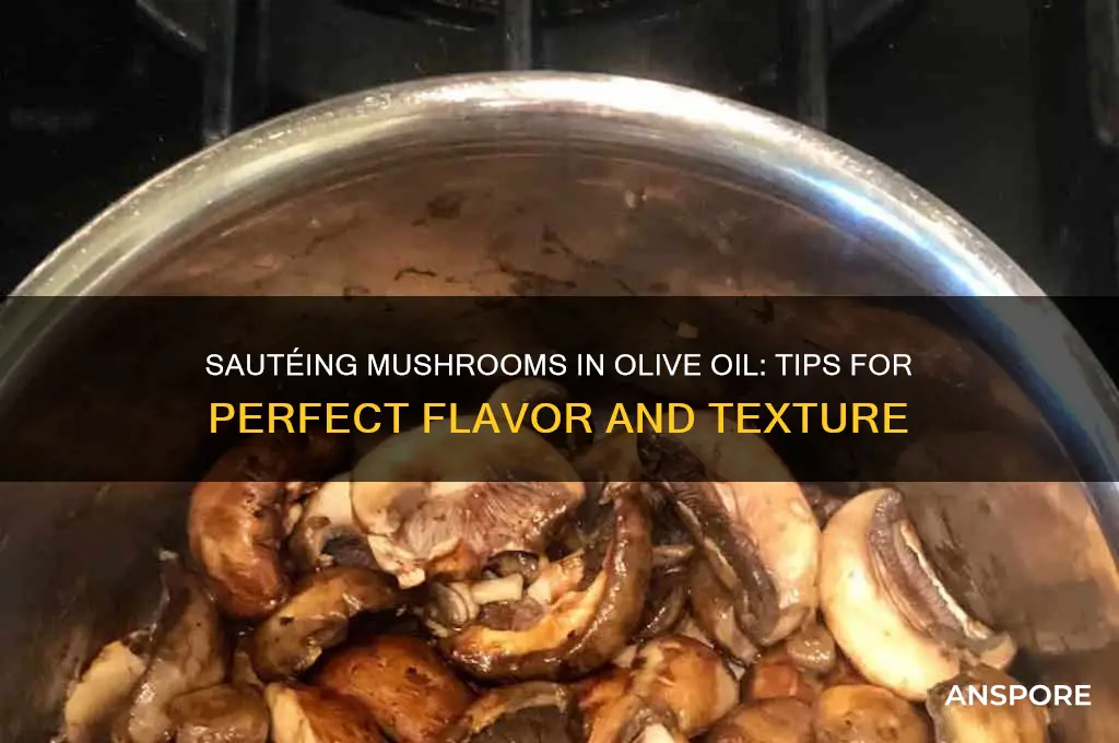 can you saute mushrooms in olive oil