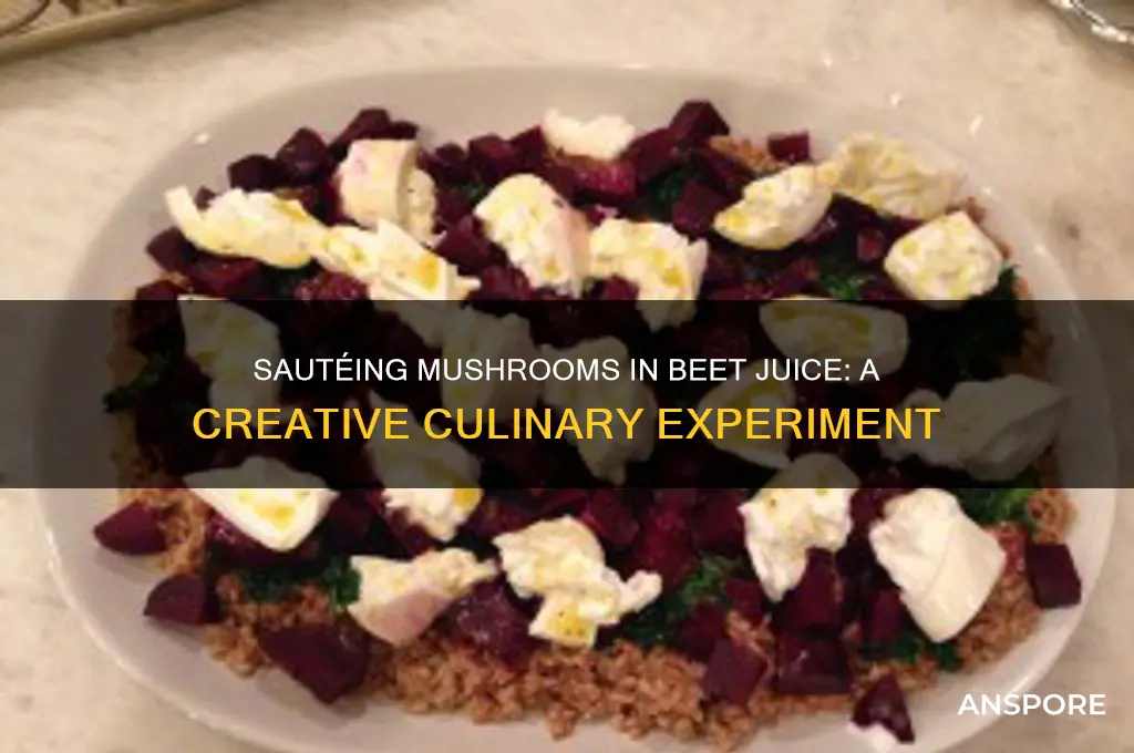 can you sautee mushrooms in beet