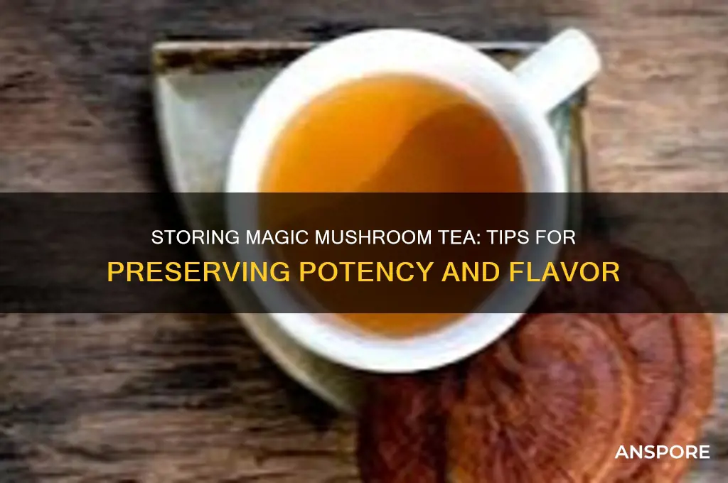 can you save magic mushroom tea for later