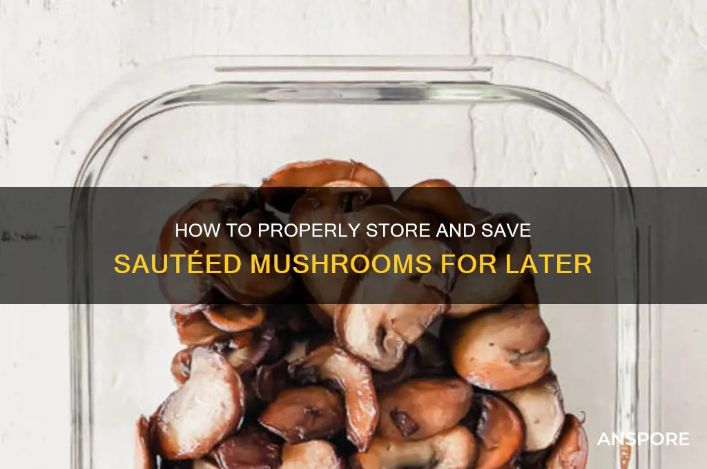 can you save sauteed mushrooms