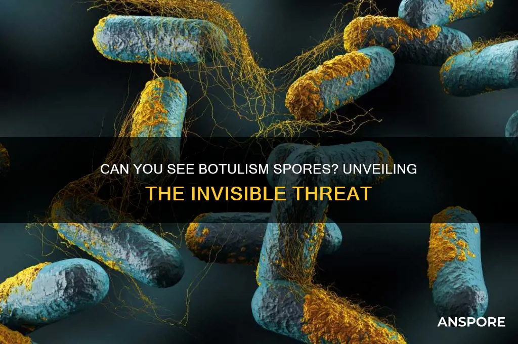 can you see botulism spores