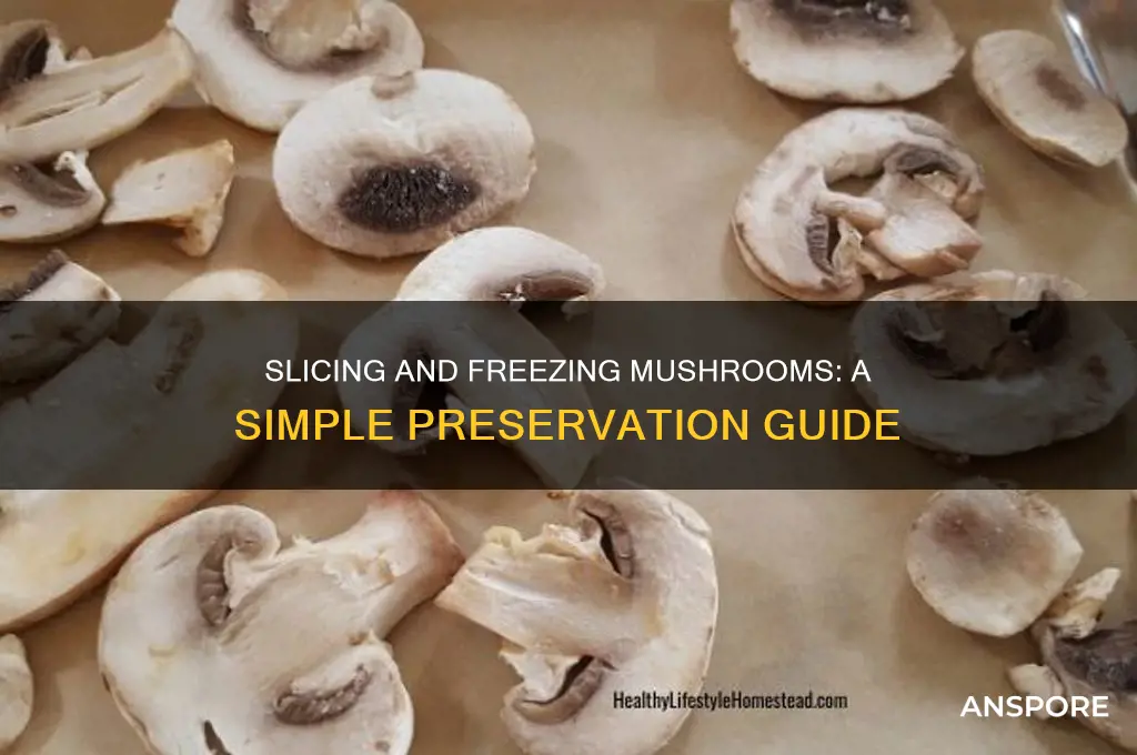 can you slice and freeze mushrooms