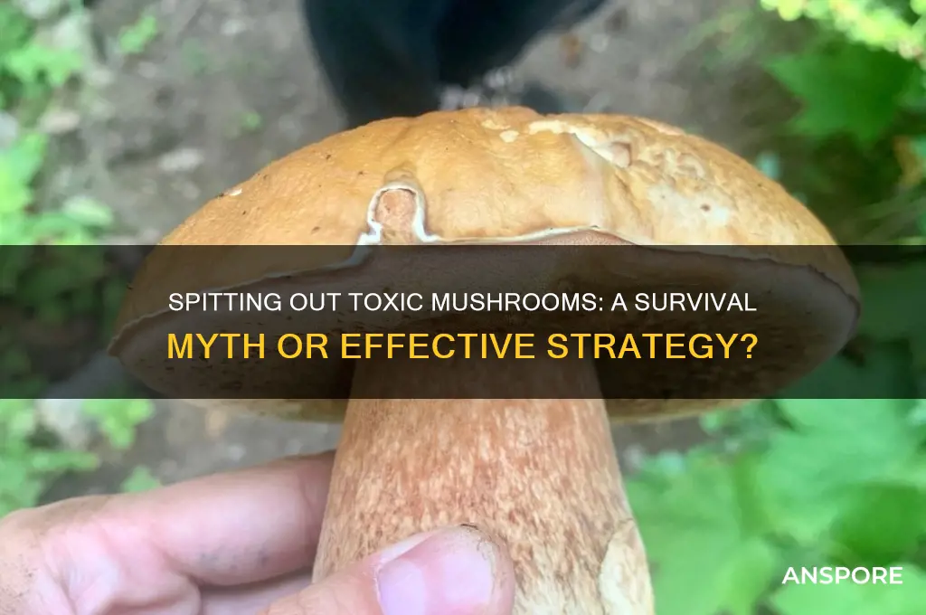 can you spit out toxic mushrooms