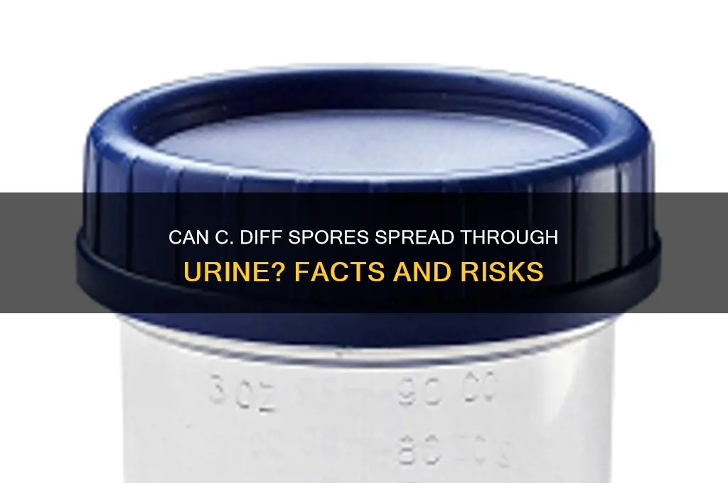 can you spread c diff spore when you pee