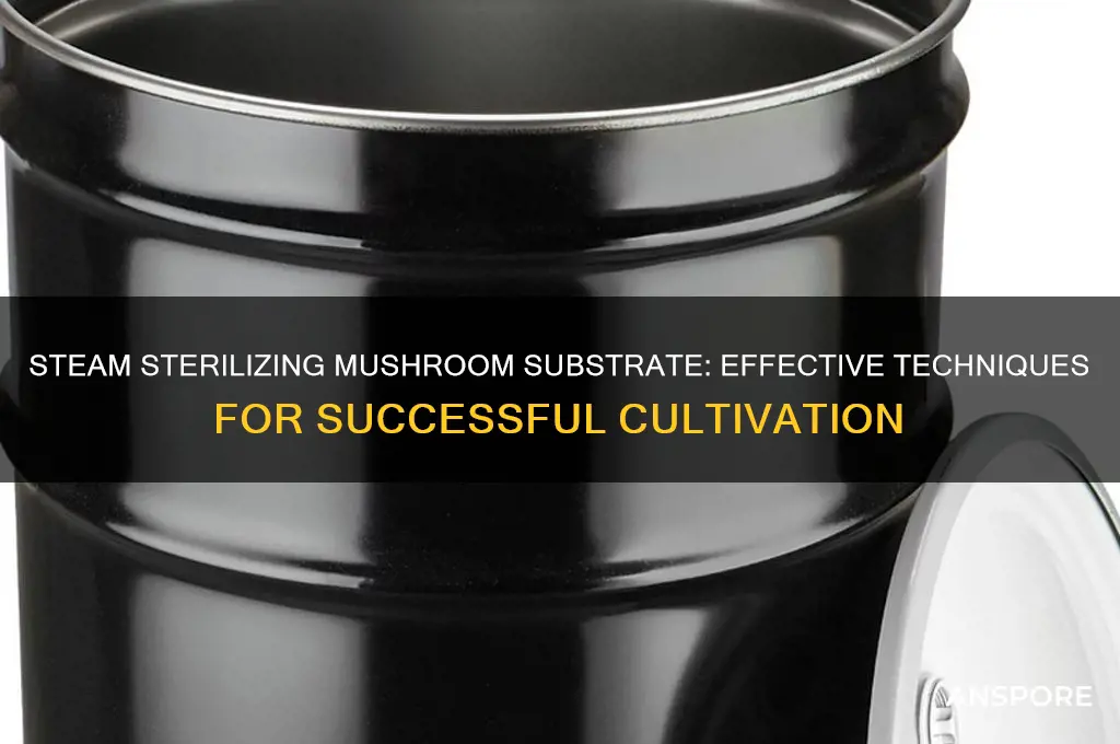 can you steam sterilize mushroom substrate