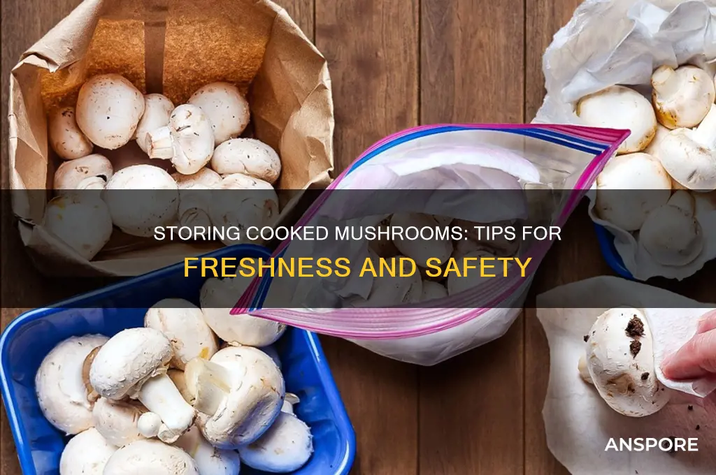 can you store cooked mushrooms