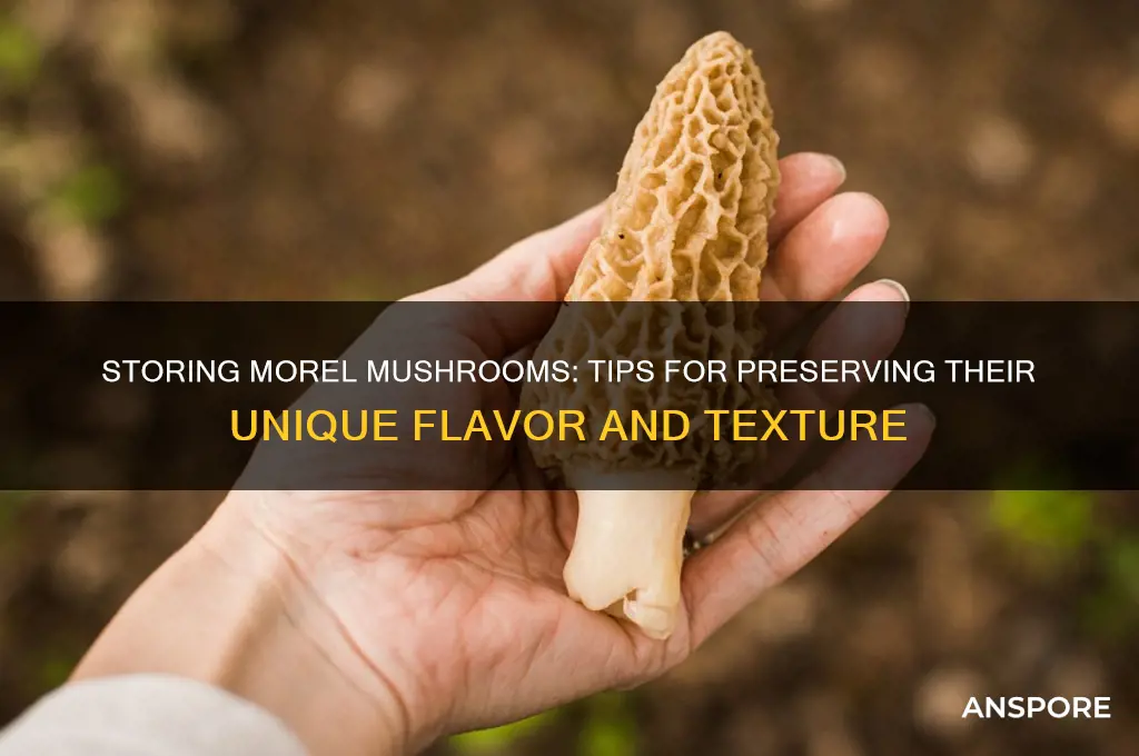 can you store morel mushrooms