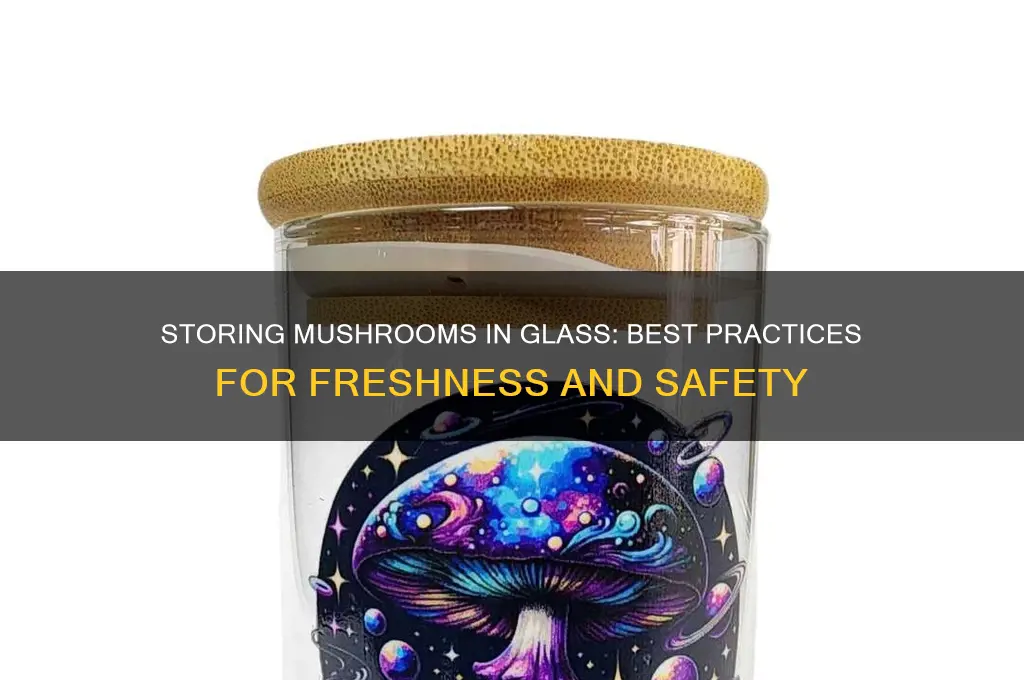 can you store mushrooms in a glass container