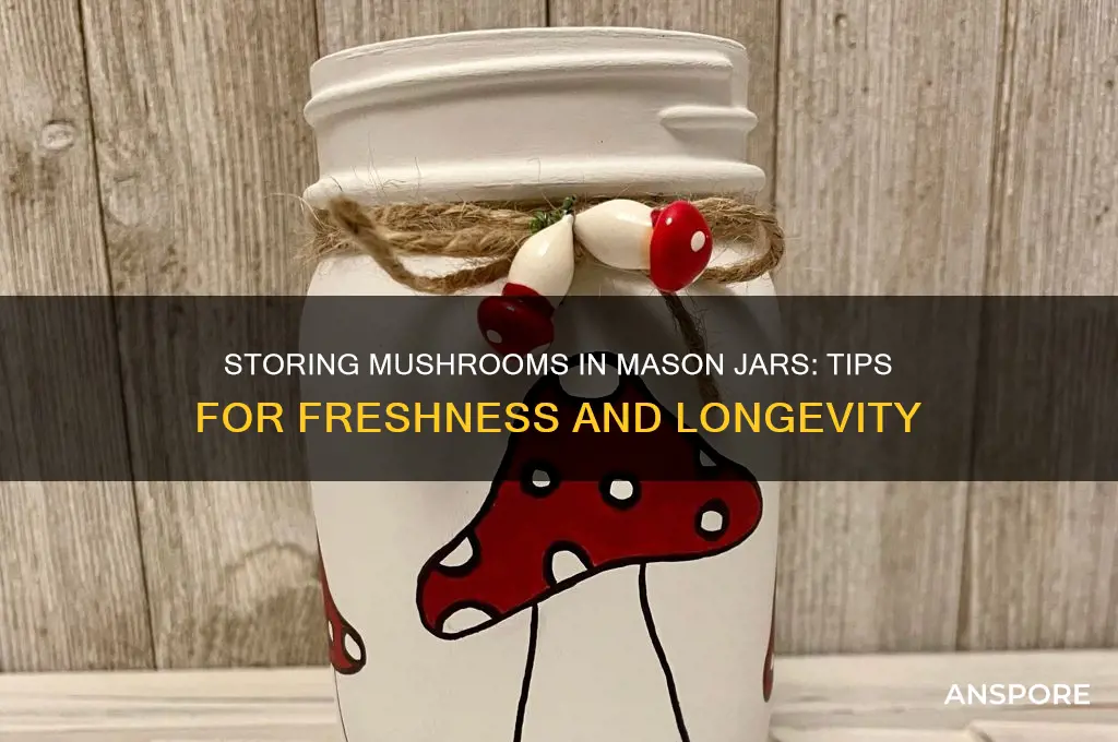 can you store mushrooms in a mason jar