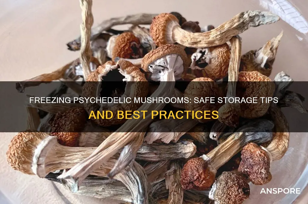 can you store psychedelic mushrooms in the freezer