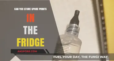 Storing Spore Prints: Fridge Preservation Tips for Mushroom Enthusiasts