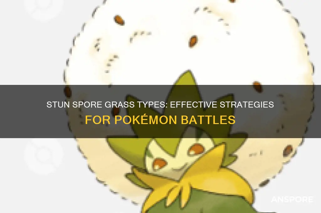 can you stun spore grass types