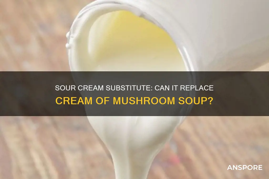can you substitute sour cream for cream of mushroom soup