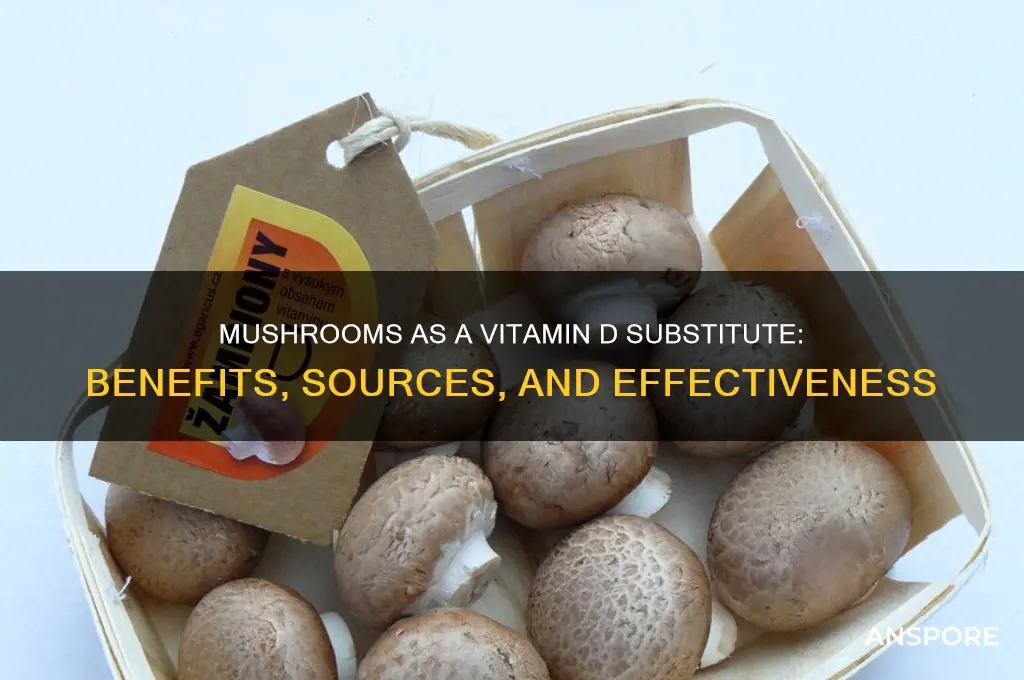 can you substitute vitamin d in mushrooms