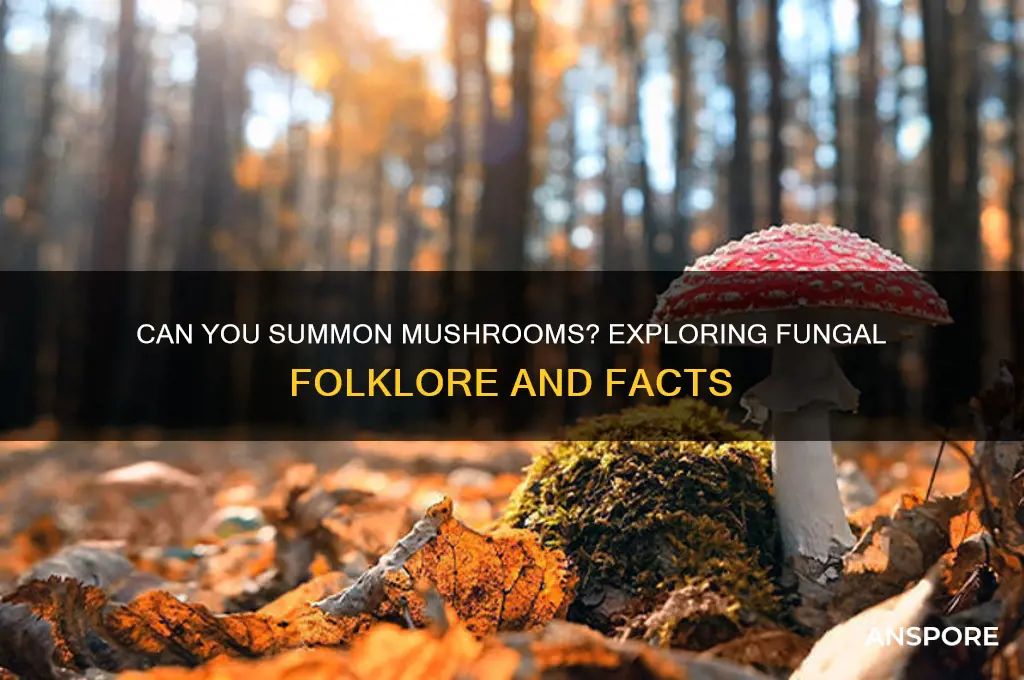 can you summon mushrooms
