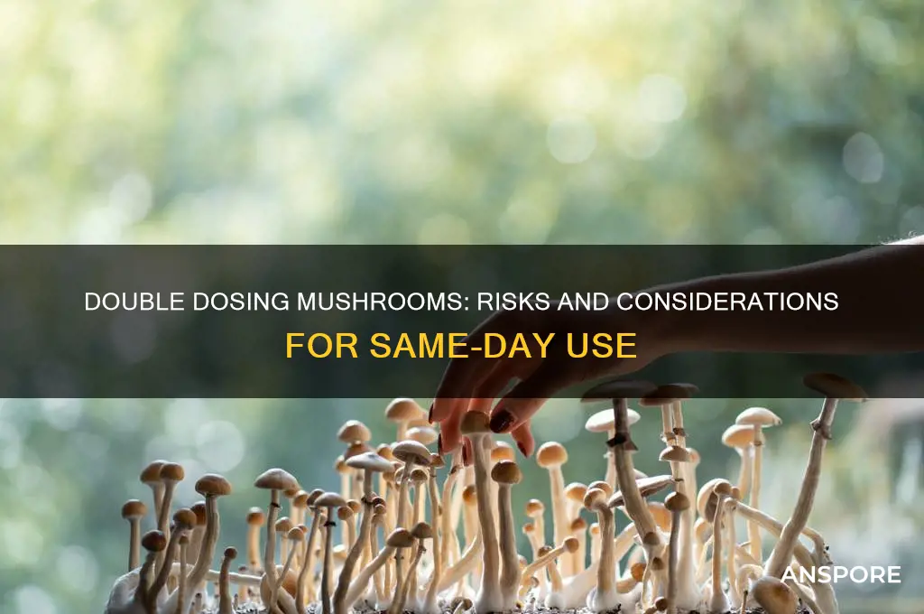 can you take 2 doses of mushrooms in one day