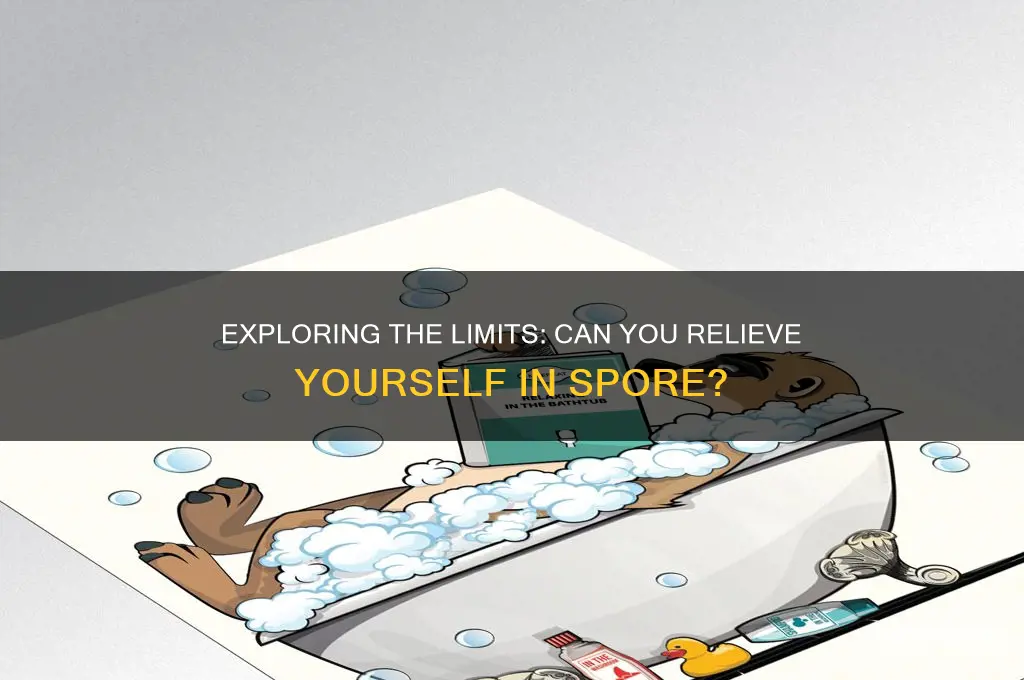 can you take a shit in spore