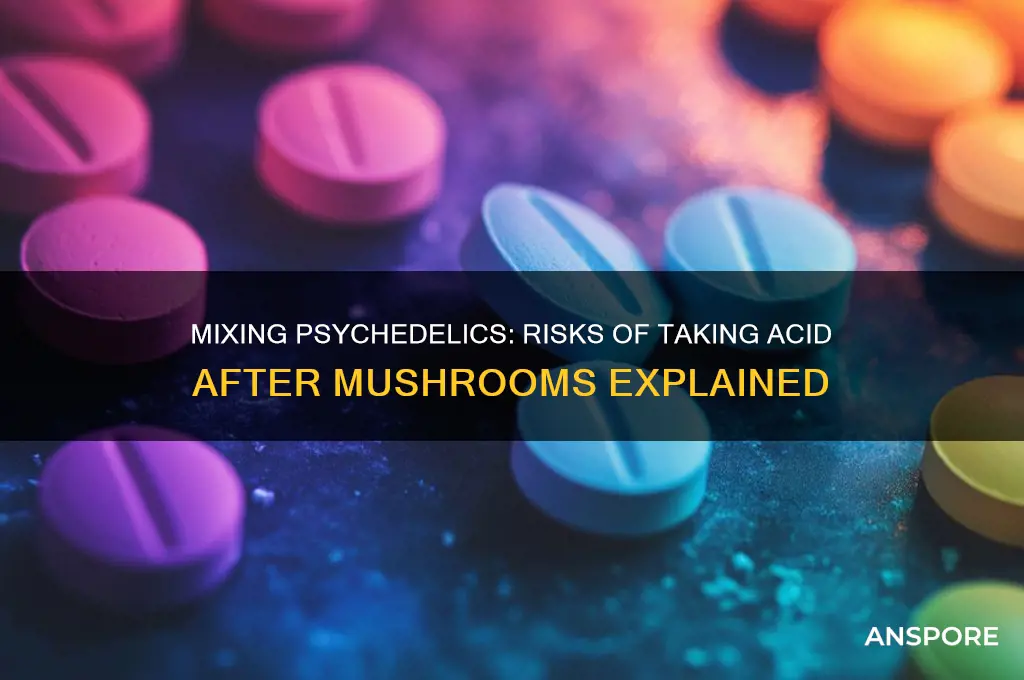 can you take acid after mushrooms