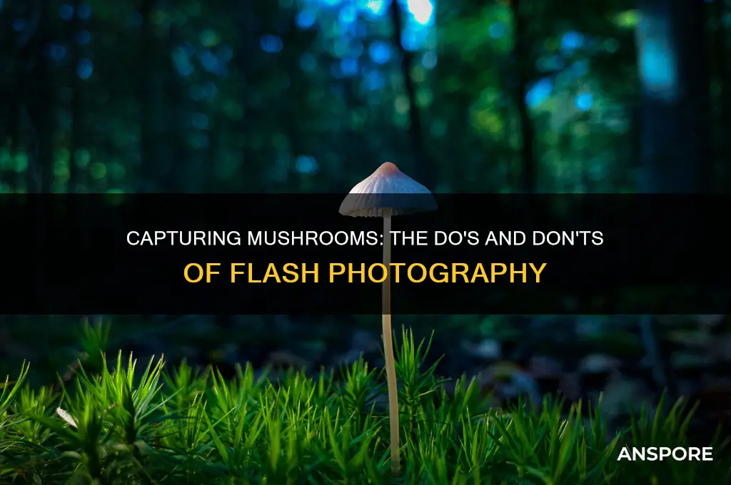 can you take flash pics of mushrooms