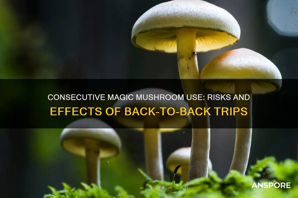 can you take magic mushrooms 2 days in a row