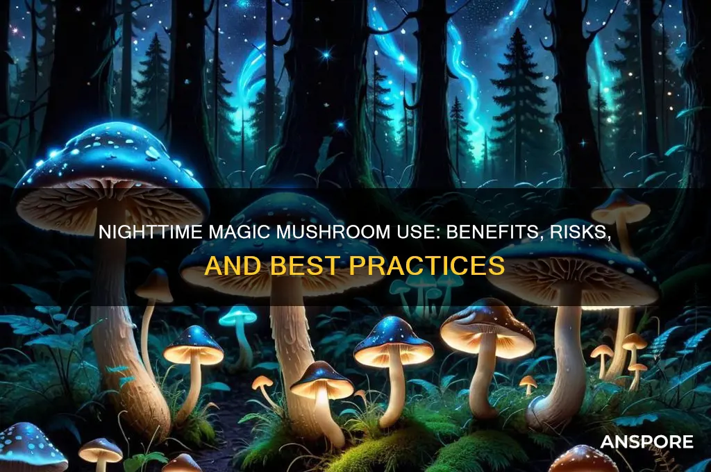 can you take magic mushrooms at night