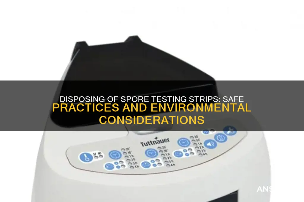 can you throw away spore testing stripes