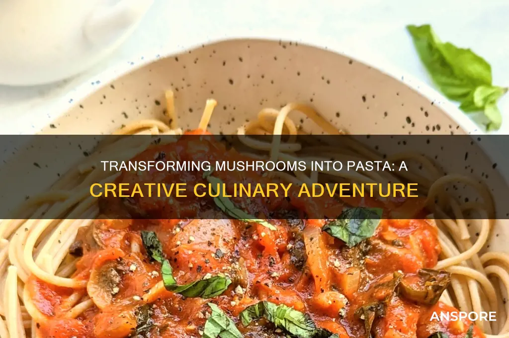 can you turn mushrooms into pasta